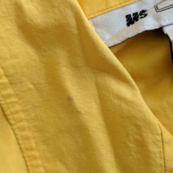 VTG 80s Yellow Pocket Dress - Picture 5 of 6