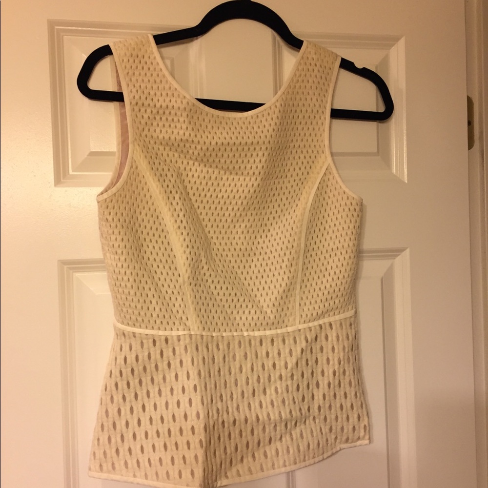Tibi cream colored top