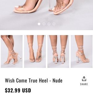 Clear/Nude strappy heels