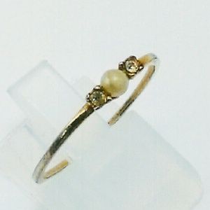 Delicate Vintage Gold Ring | Size 8