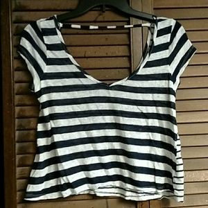 Forever 21 Striped Crop Top