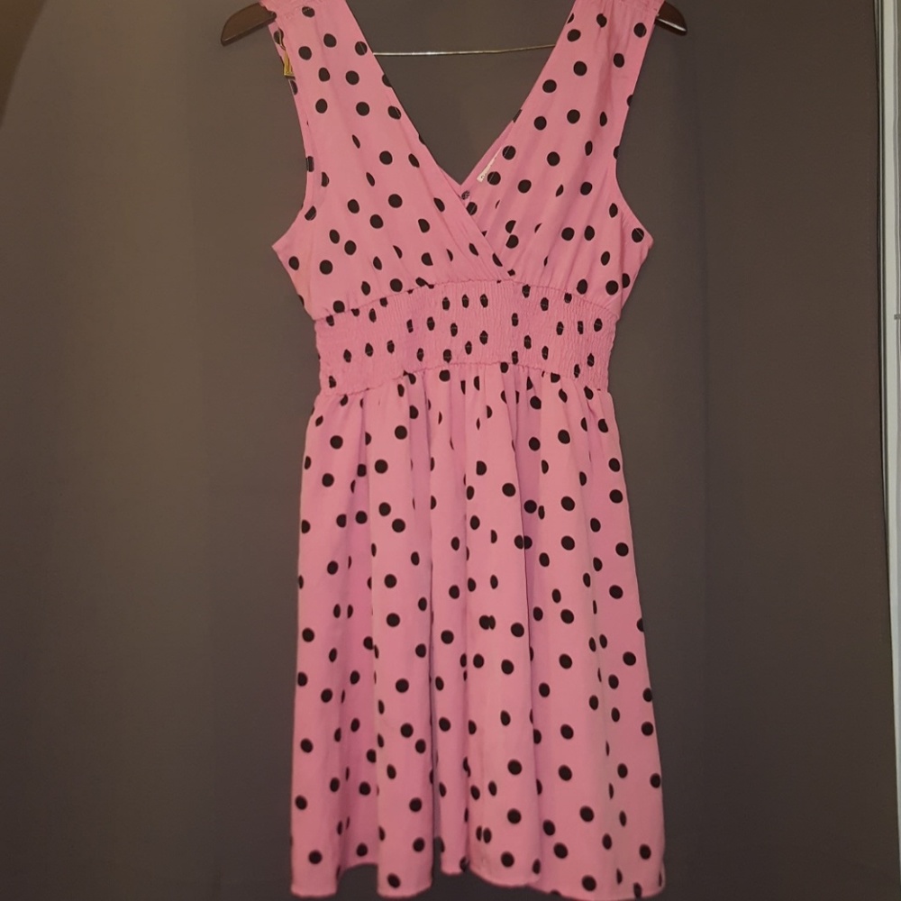 Polka Dot Bright Pink dress
