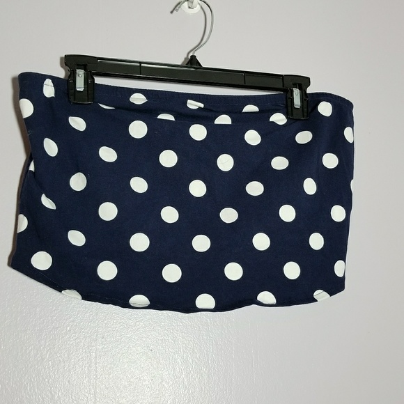 Forever 21 Tops - Forever 21 plus size tube top navy white polka dot