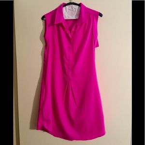 Neon Pink Sleeveless Tunic