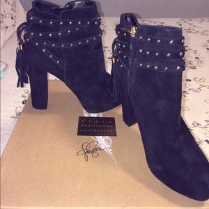 Jessica Simpson JS-Marguerit Black Suede Bootie
