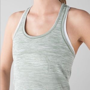 Lululemon green/gray swiftly tech racerback
