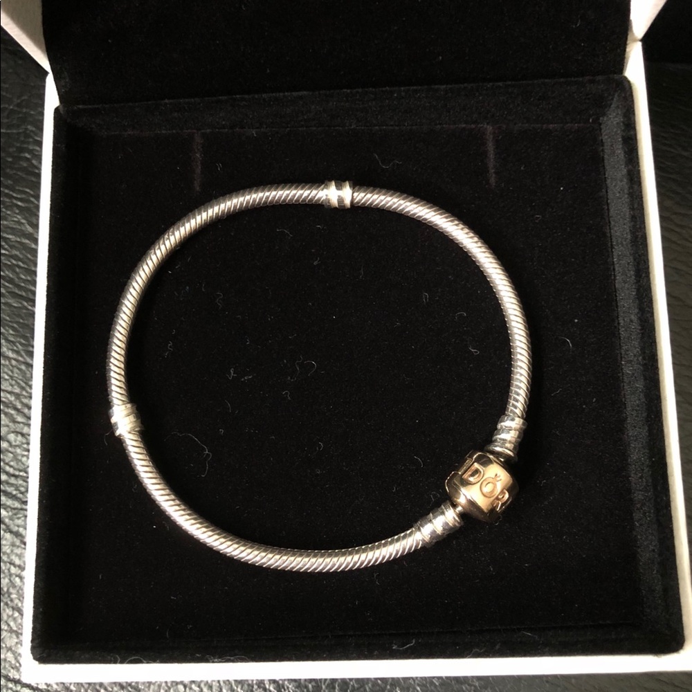 Pandora Two Toned Bracelet: 14K and silver