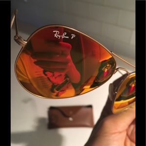 Ray Ban Aviator RB3025 Flash Lenses Polarized