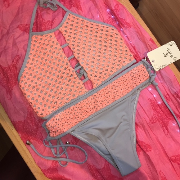 NWT🌊🌊 GURIA SWIM💗💗 BIKINI SET MEDIUM CROTCHET - Picture 1 of 4