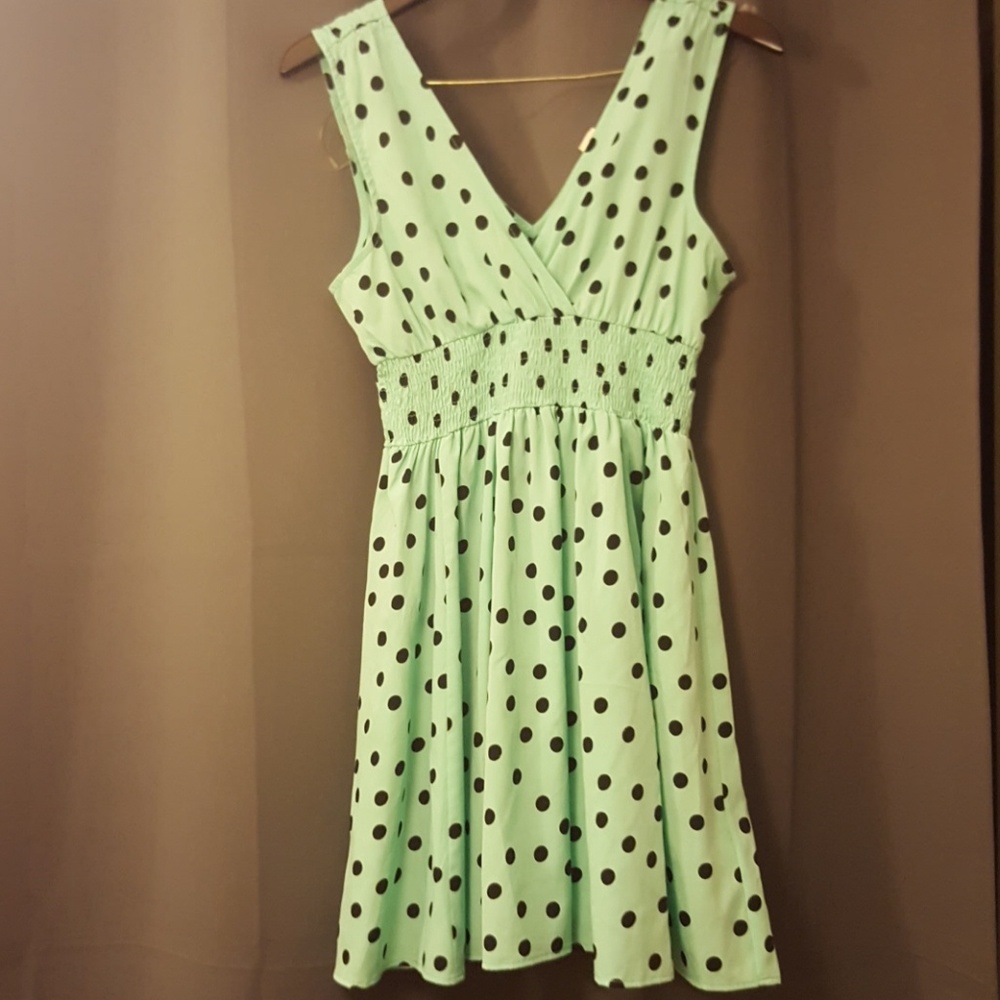 Polka Dot Aquamarine dress