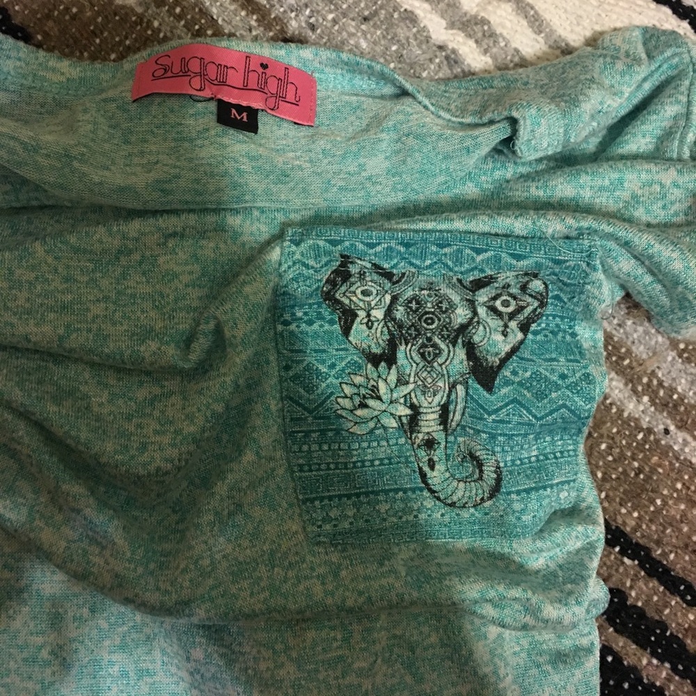 Mint elephant tee - Picture 1 of 2