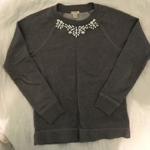 J.CREW jewel collar sweater