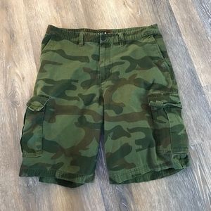 Quiksilver cargo shorts camo