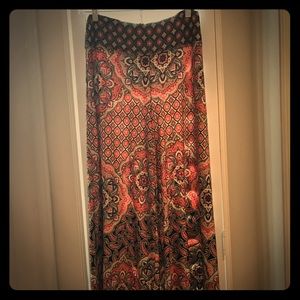 Silky feel  pants / spandex and polyester