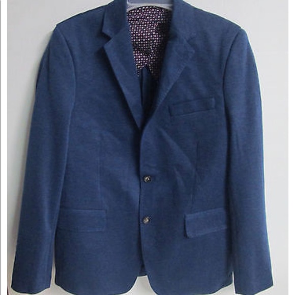 IKE BEHAR STRETCH KNIT BLAZER SPORT JACKET