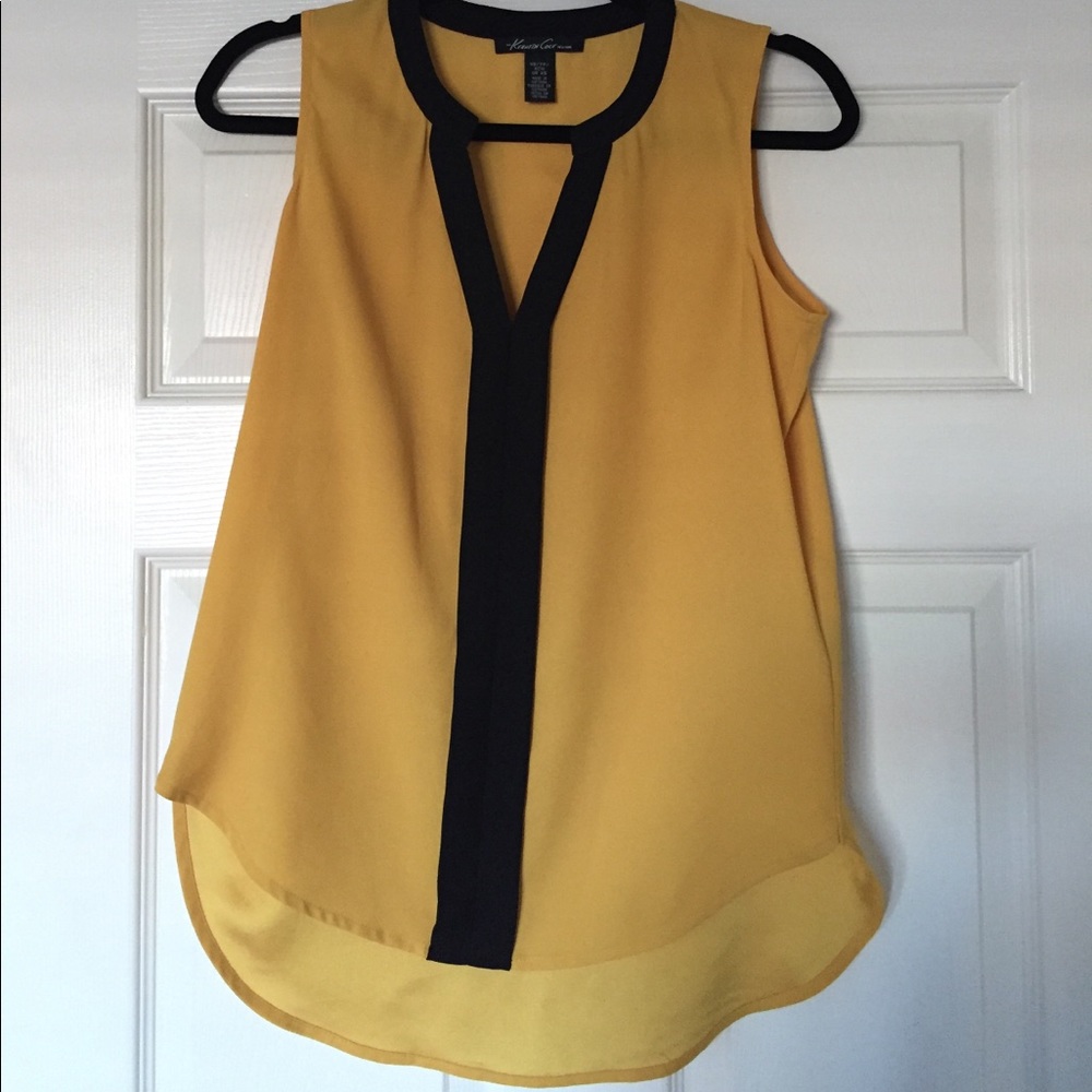 Kenneth Cole New York Yellow Blouse