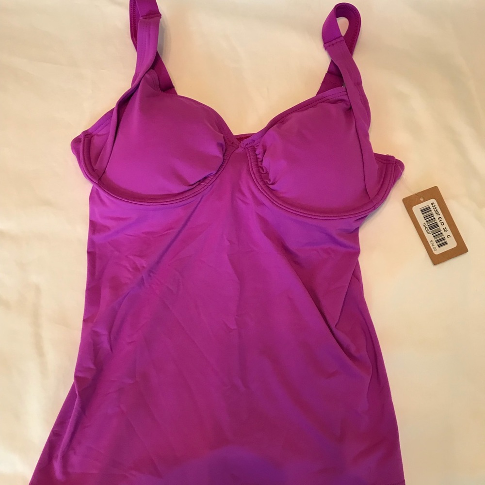 Title Nine Tankini - Fuchsia Brand New 32C