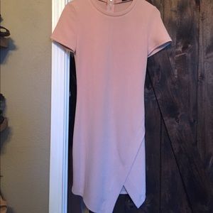 Blush dress bought at a boutique on Melrose.