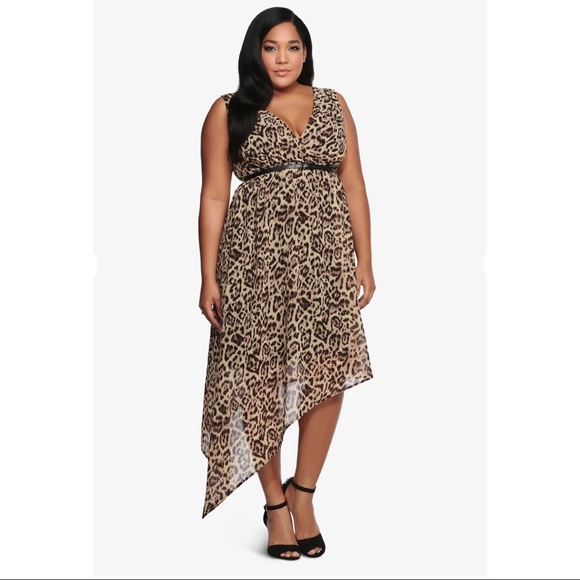 Torrid Size 2 2X Woman's Plus Cheetah Dress - Picture 1 of 8