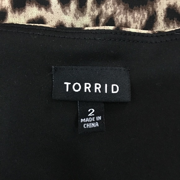 Torrid Size 2 2X Woman's Plus Cheetah Dress - Picture 2 of 8