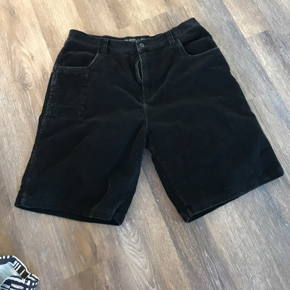 Rusty Black cords Shorts