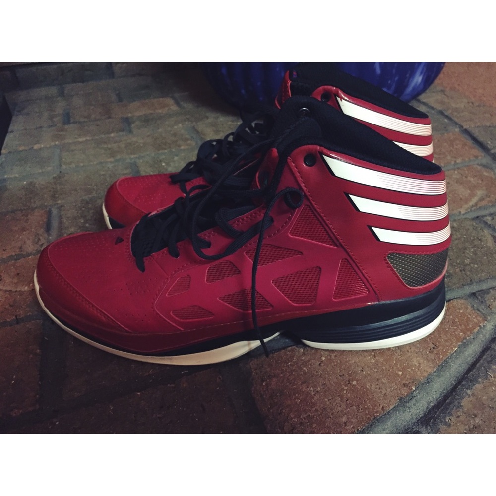 Men’s Electric Red Adidas Athletic Shoes