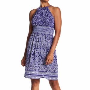 London Times Keyhole Halter Sundress