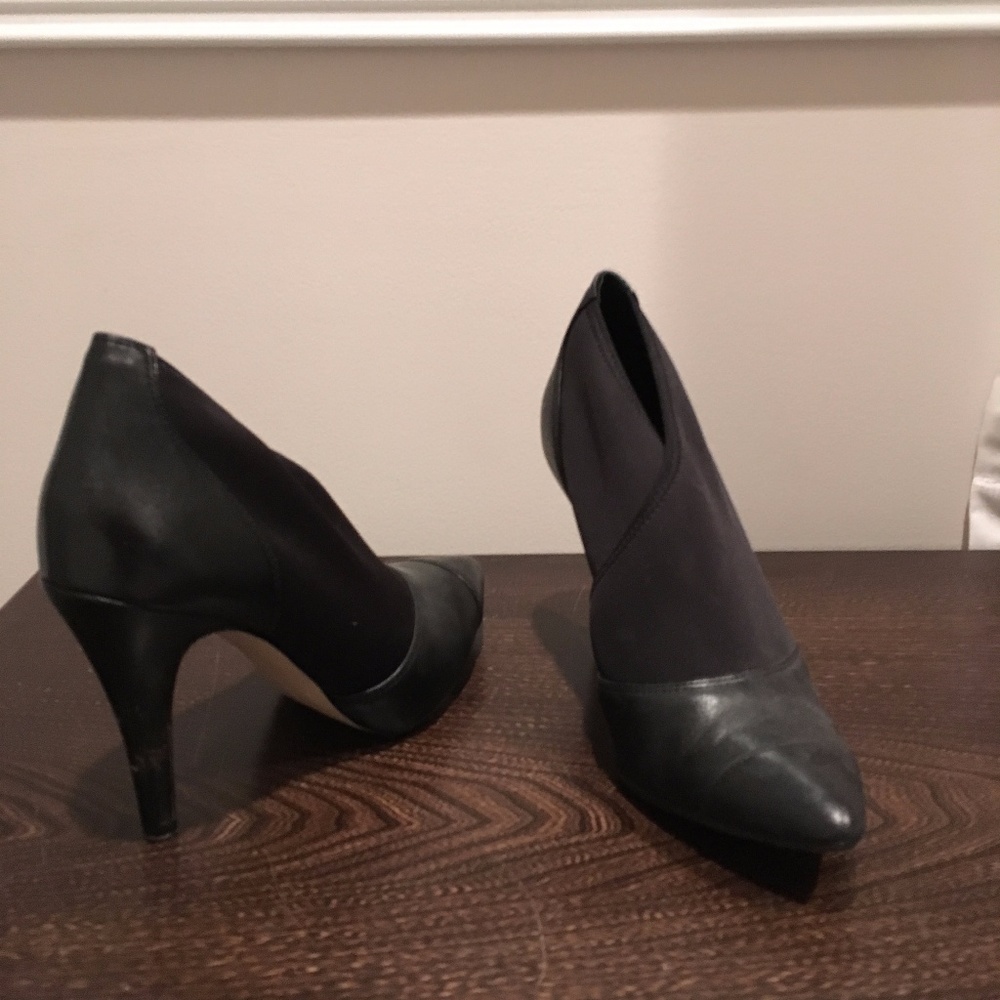 BCBG black booties