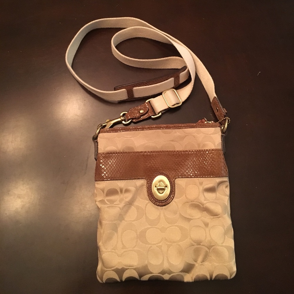 Coach Tan Crossbody Purse