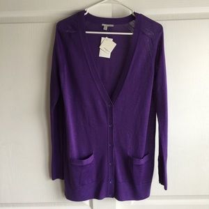 Halogen NWT Purple Cardi