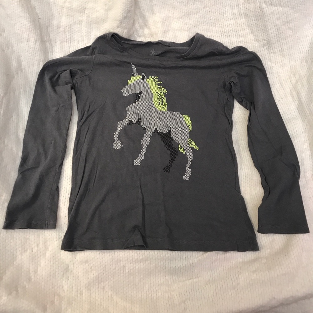 Long sleeved unicorn T-shirt