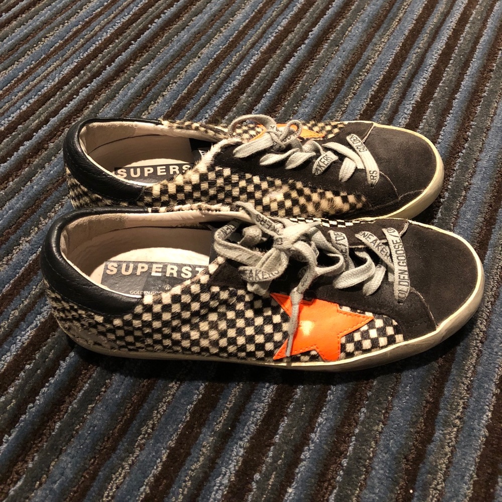 Golden Goose horse hair checkered