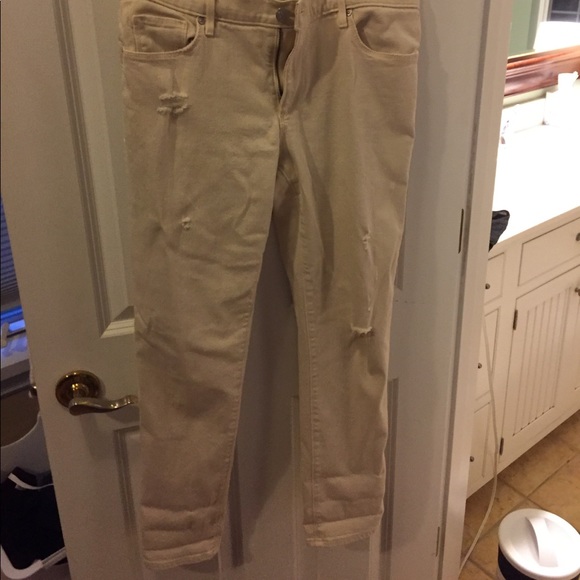 Loft relaxed skinny jeans with distressing - Picture 1 of 3