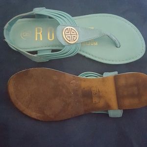 Light teal sandals