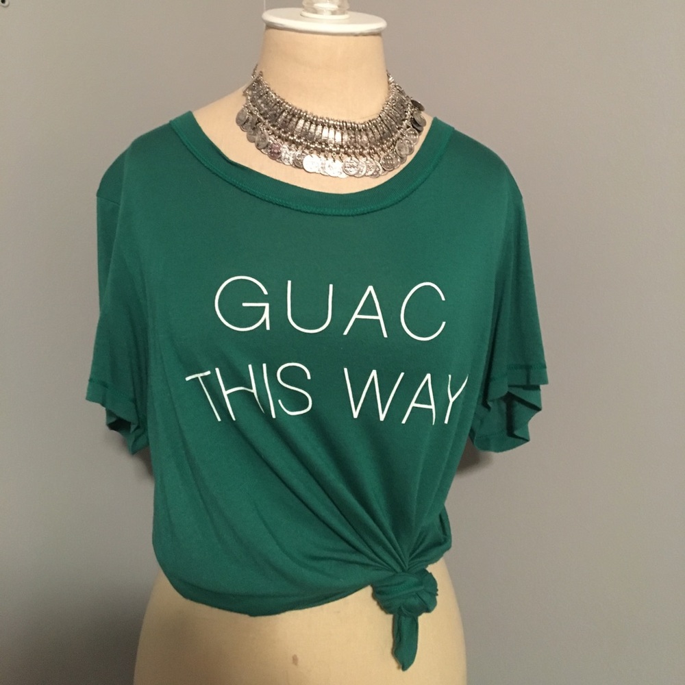 Urban Outfitters Guac This Way Green T-Shirt