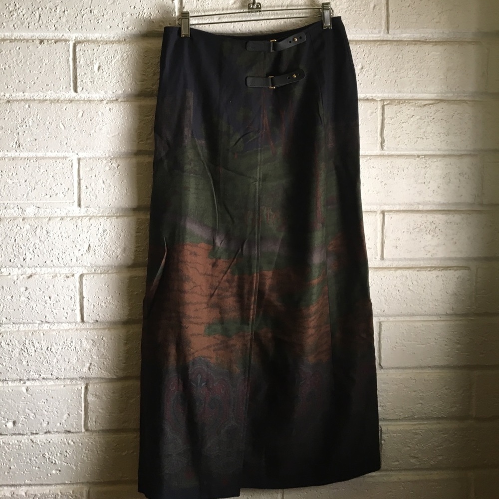 Forest Print Ralph Lauren Maxi Skirt