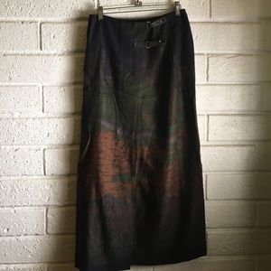 Forest Print Ralph Lauren Maxi Skirt