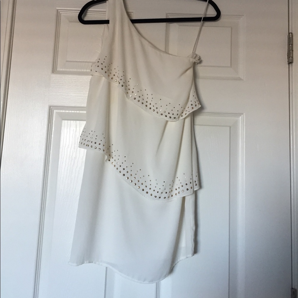 Express One Shoulder Layered Dress