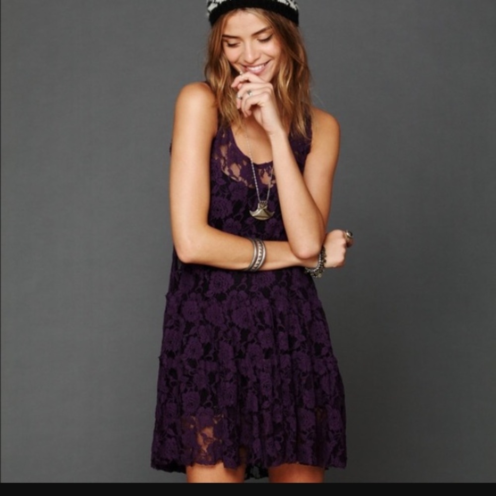 Free People Emily lace slip