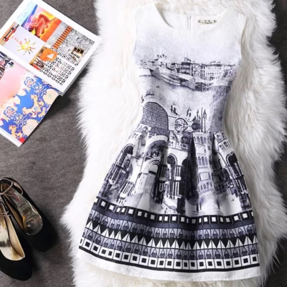 City Nights Fit & Flare Dress
