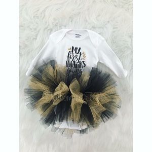 Thanksgiving onesie with tutu