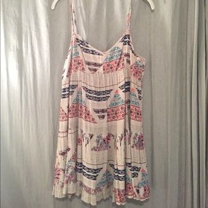 Lace back multi colored sun dress