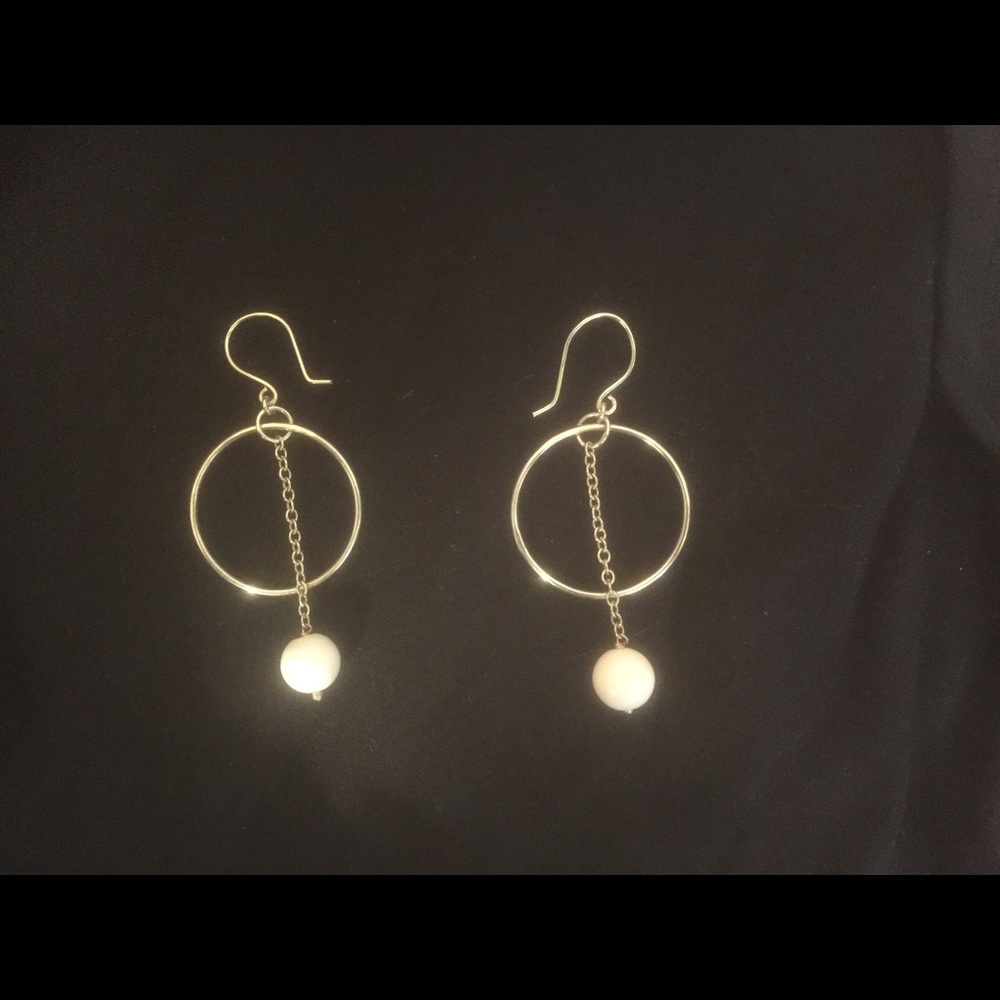 Sterling silver dangle earrings