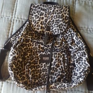 Victoria's Secret PINK canvas drawstring backpack