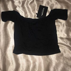 Off the shoulder crop top