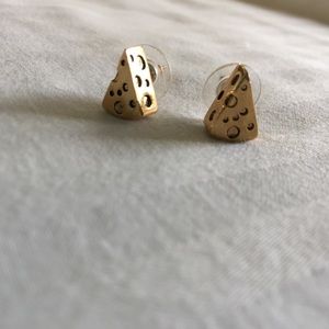 Betsy Johnson Cheese Slice earrings