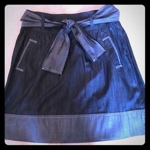 Adorable soft blue jean style skirt.