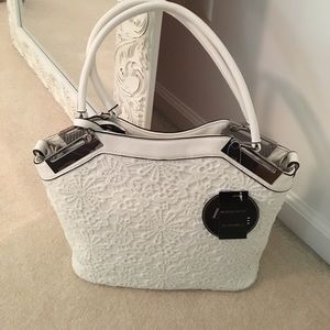 Wilsons Leather White Lace 3 in 1 Handbag