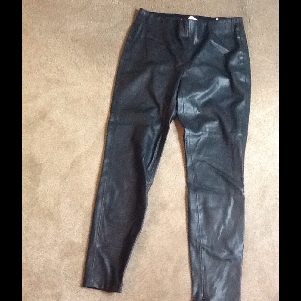 Zara high waist leather leggings NWT - Picture 1 of 8