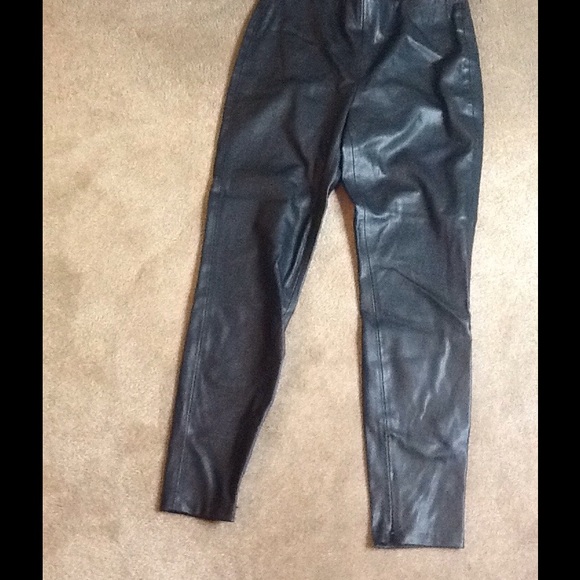 Zara high waist leather leggings NWT - Picture 6 of 8